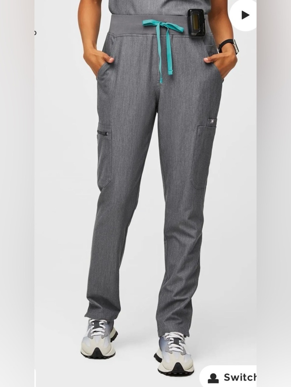 Figs High Waisted Yola Skinny Scrub Pants xs